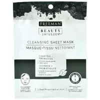 Beauty Іnfusion Тканинна маска очищуюча Вугілля + Пробіотики (саше) 25мл