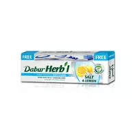 Зубна паста Dabur Herb'l відбілююча з Сіллю і лимоном 150 гр + зубна щітка